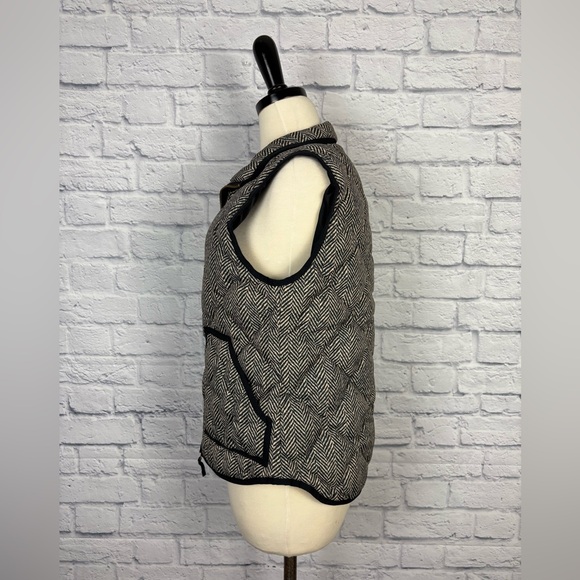 J.Crew Herringbone Down Puffer Vest size S - Picture 4 of 8